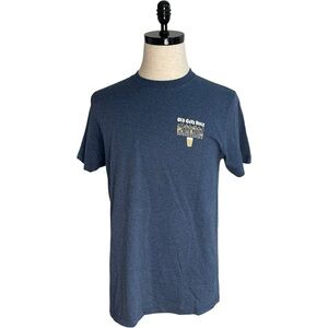Old Guys Rule Beer Graphic T-Shirt Navy Blue
